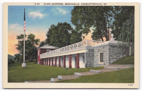Cartolina epoca monticello - d'epoca,