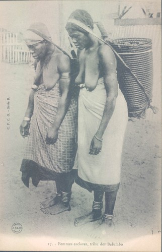 Congo francese semi nudo